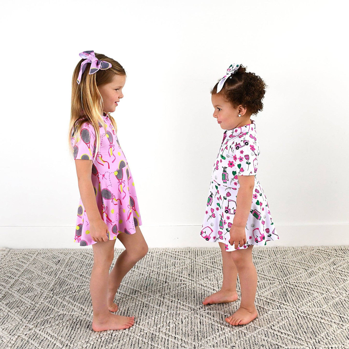 Serena Pink Bamboo Dress with Shorts