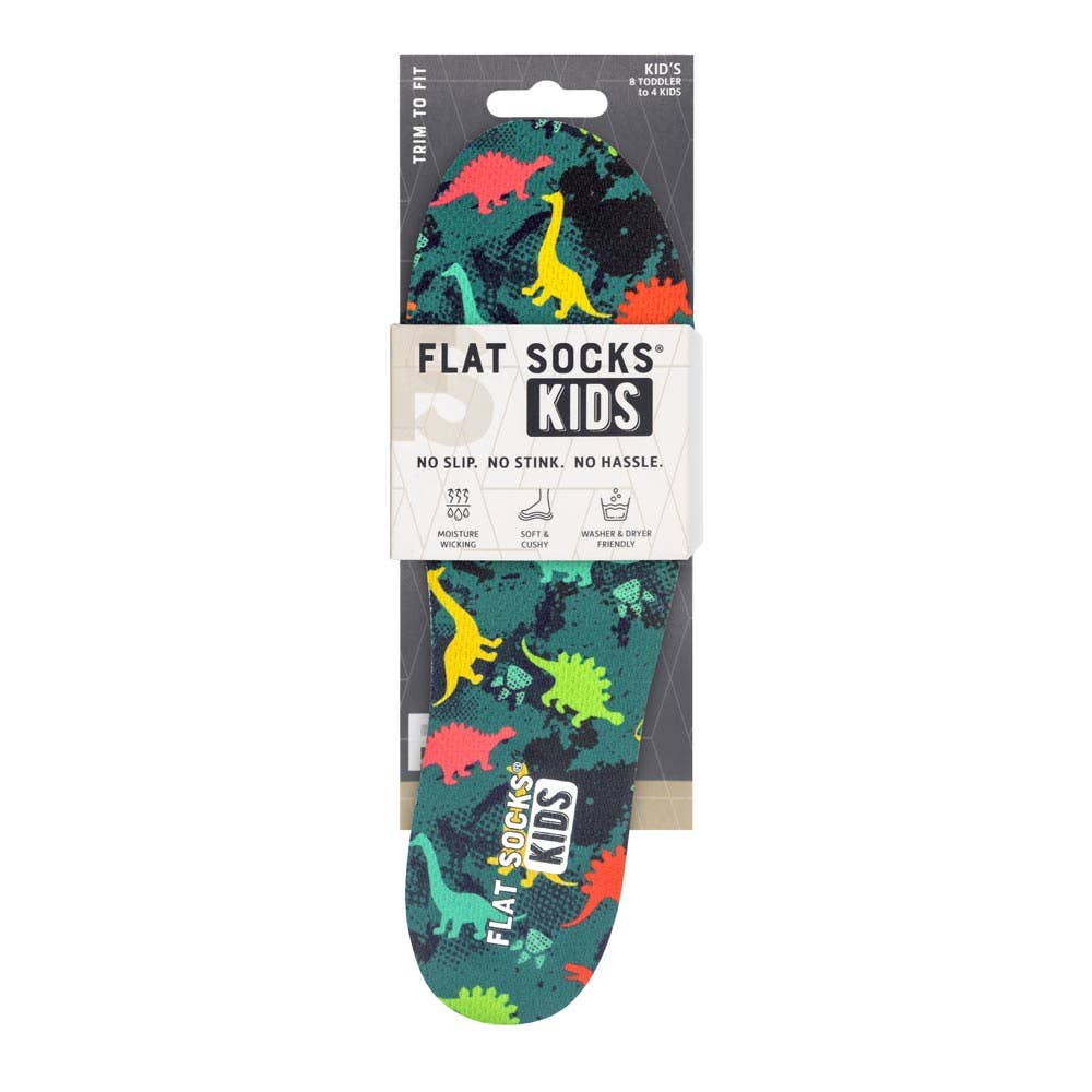 Dinosaur Flat Socks