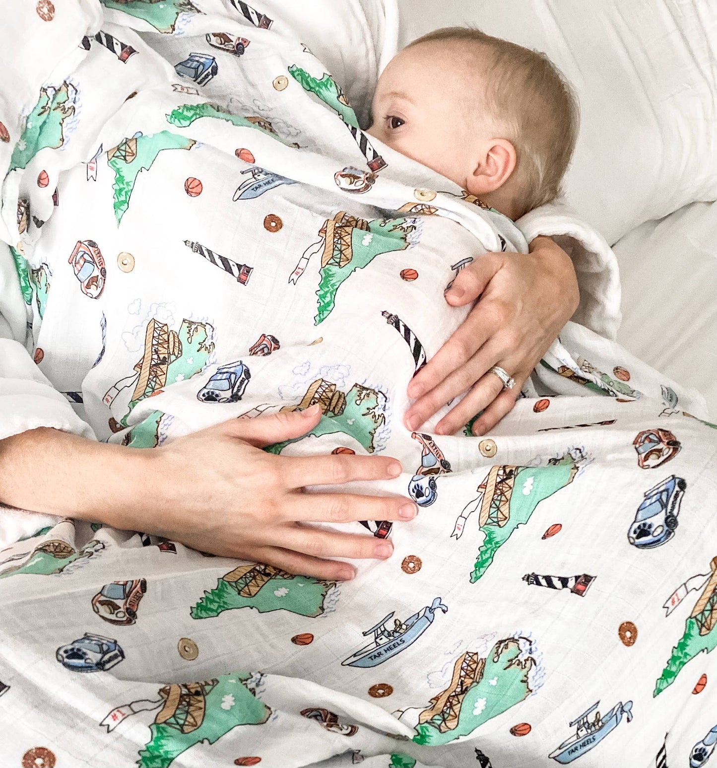 North Carolina Baby: Muslin Cotton Baby Swaddle