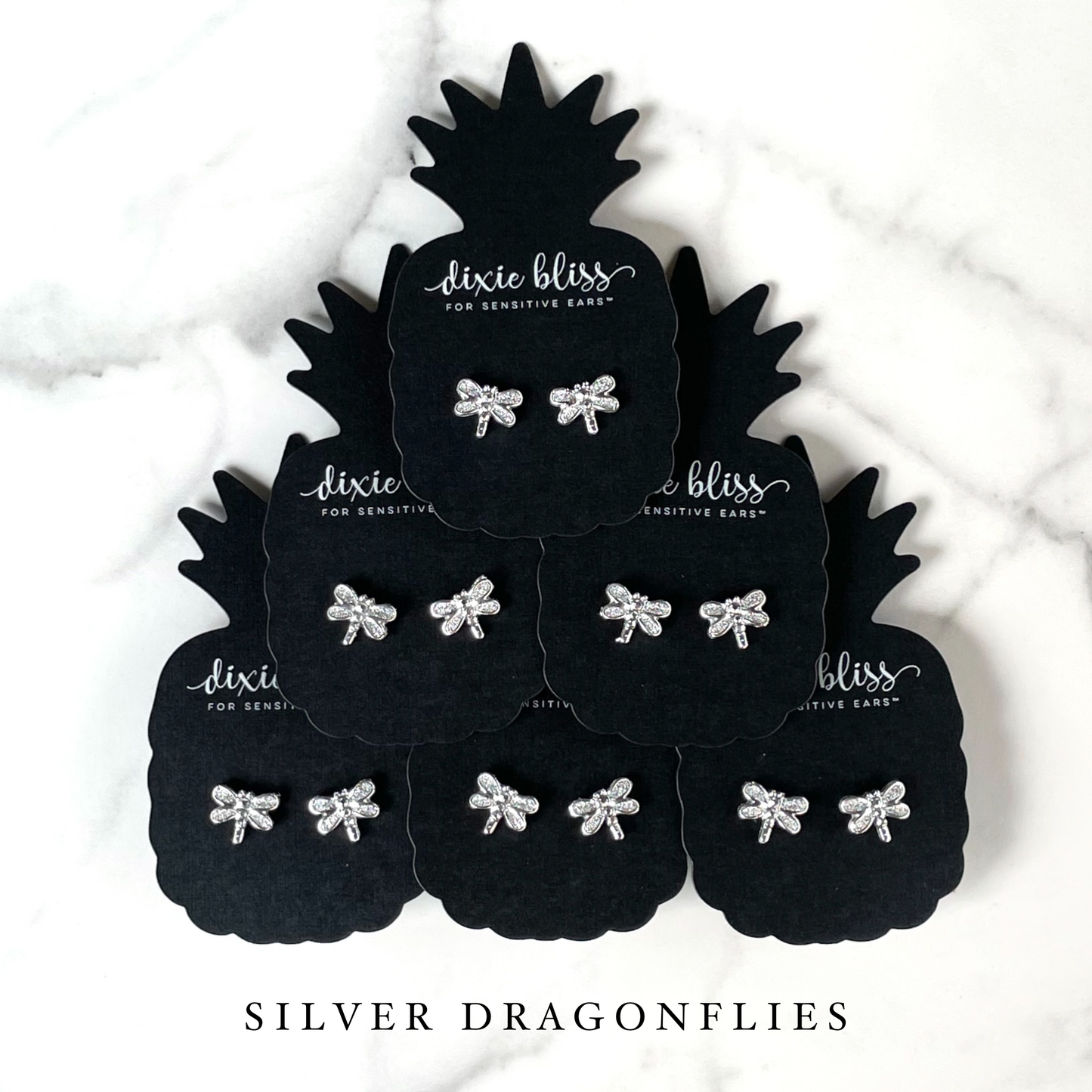 Silver Dragonflies