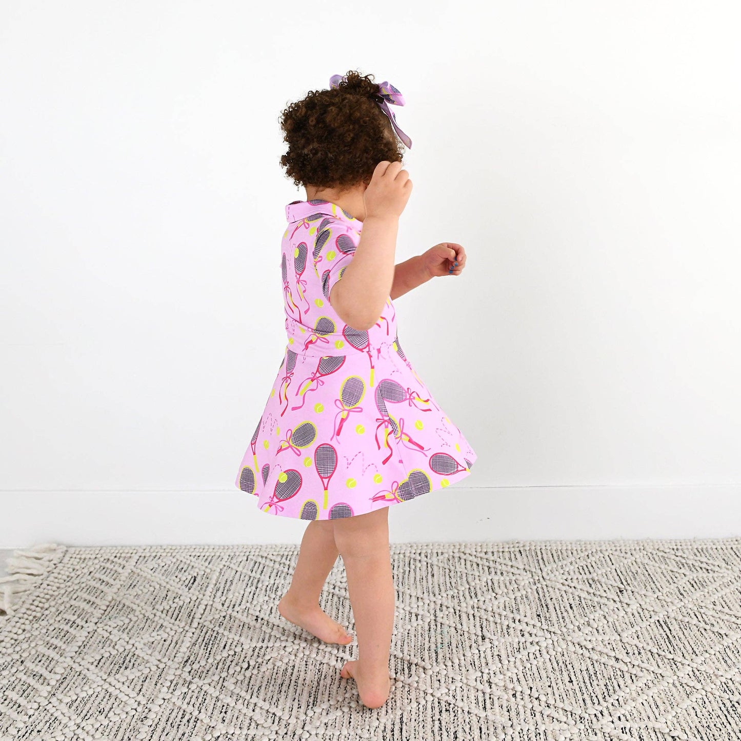 Serena Pink Bamboo Dress with Shorts