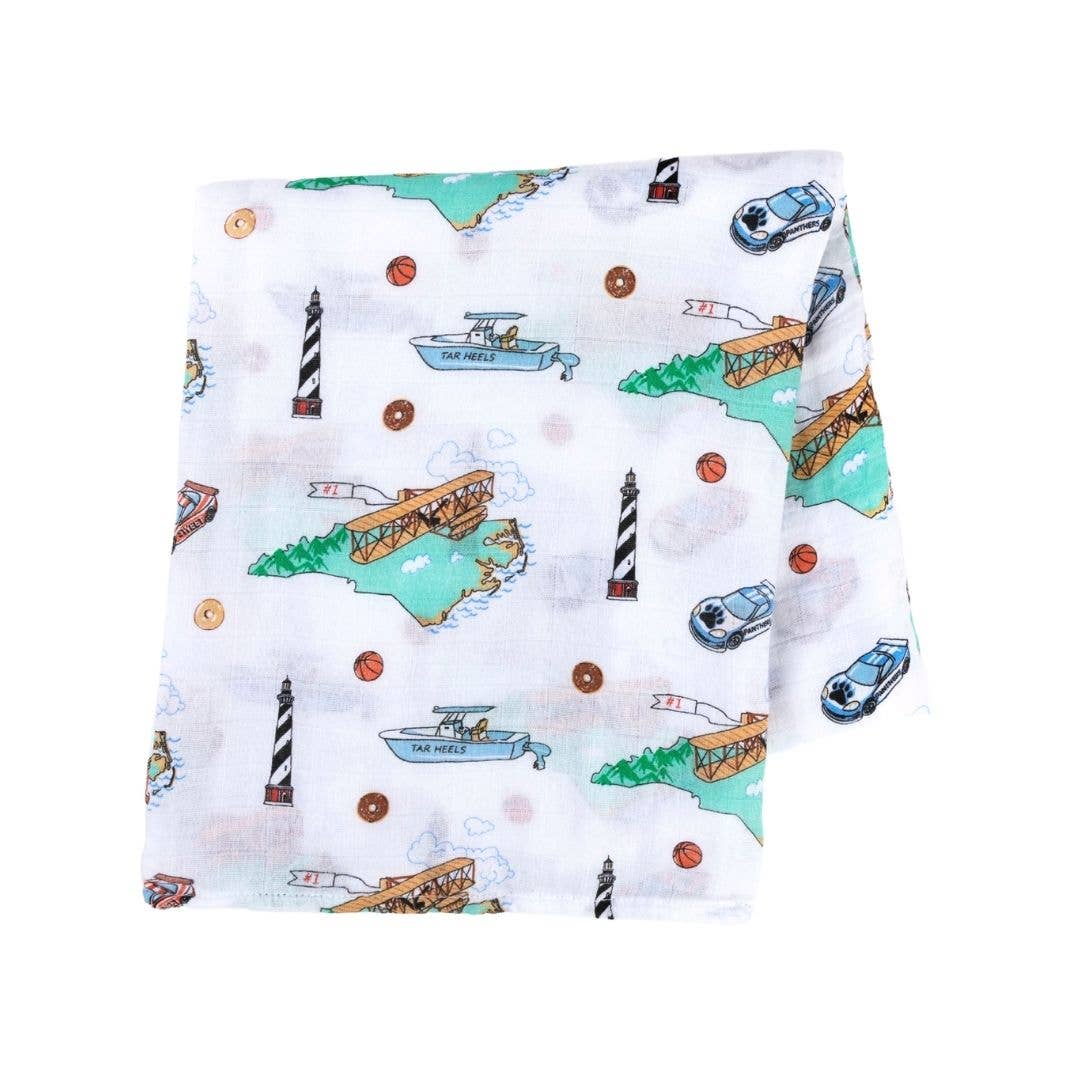 North Carolina Baby: Muslin Cotton Baby Swaddle