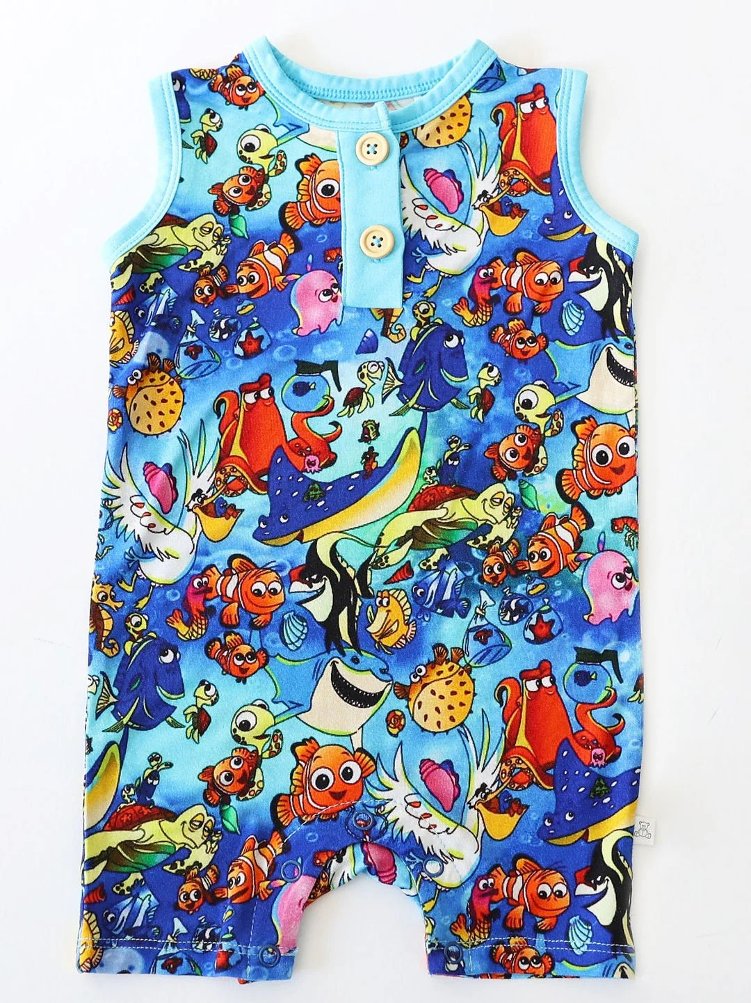 Keep Swimming Bamboo Romper
