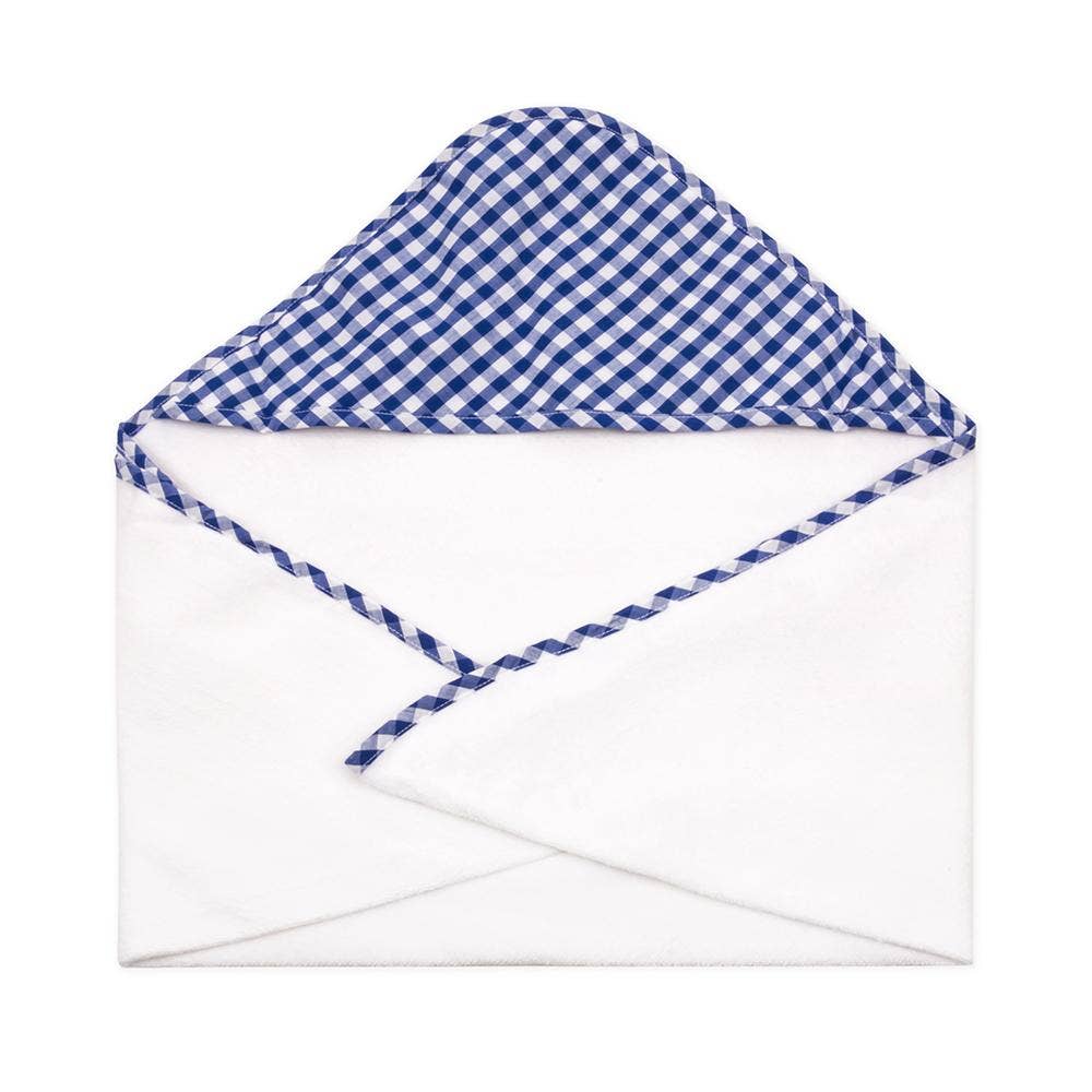 Blue Gingham Hooded Towel