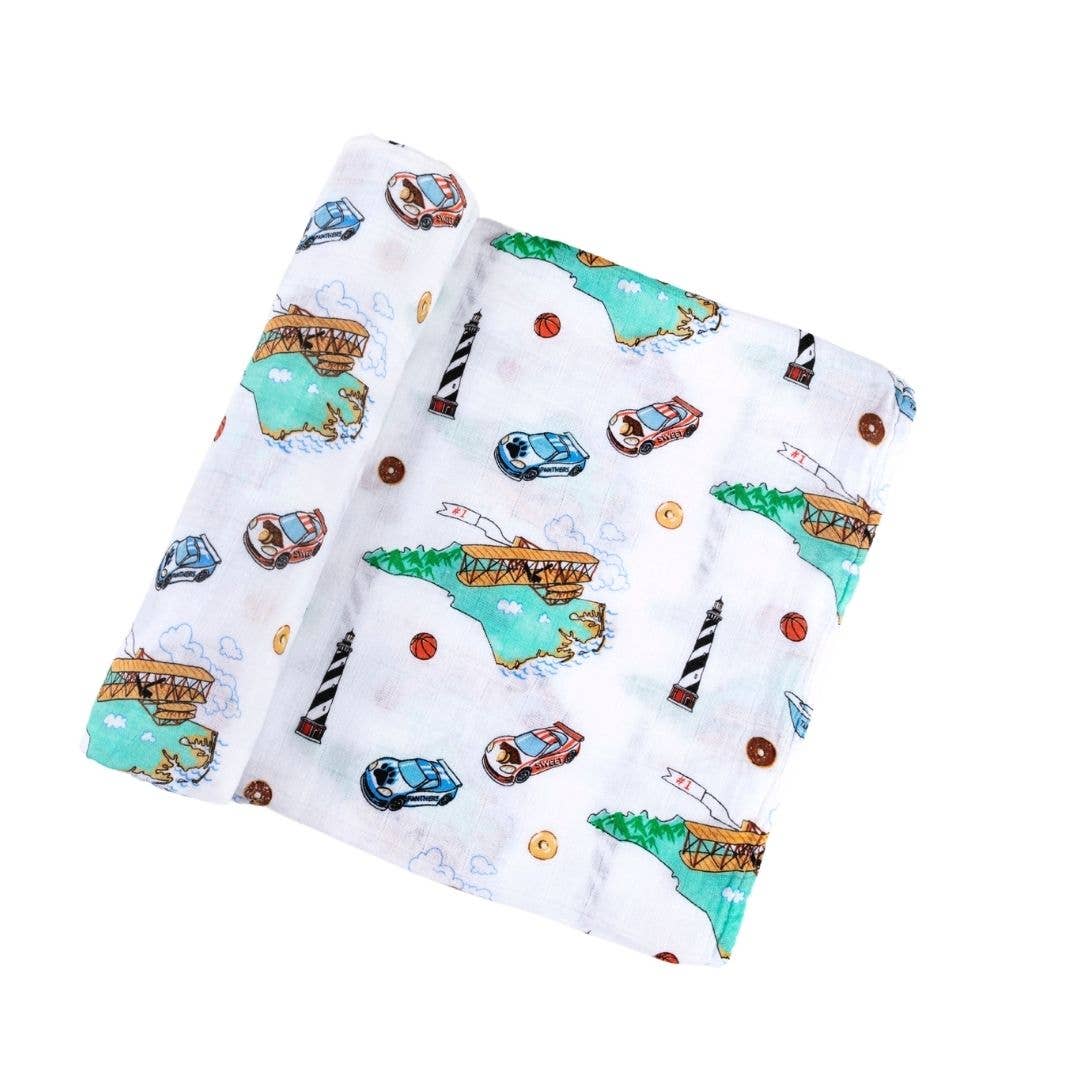North Carolina Baby: Muslin Cotton Baby Swaddle
