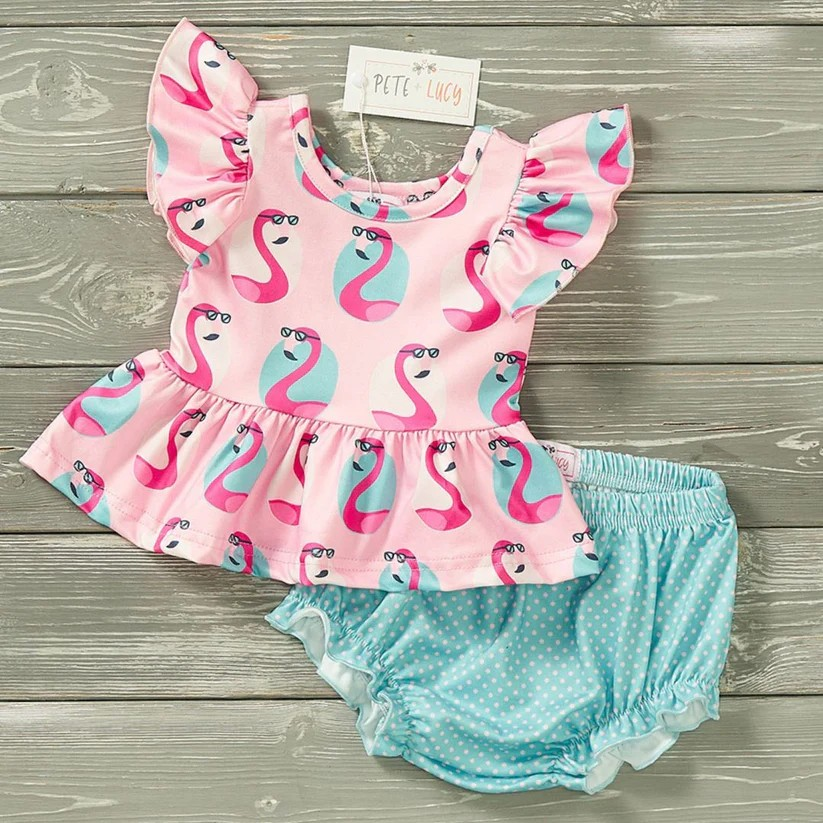 Cool Flamingo Bummie Set