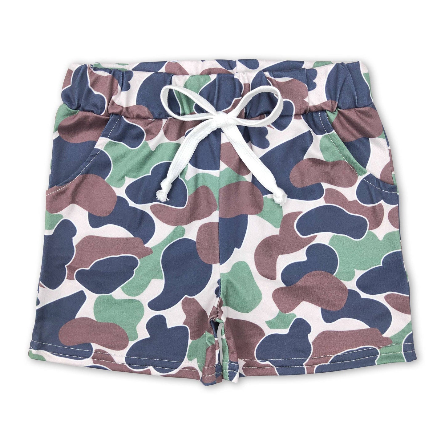Camo Print Pocket Shorts