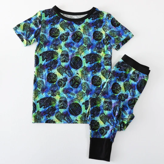Galaxy Wars 2 Piece Bamboo Loungewear Set
