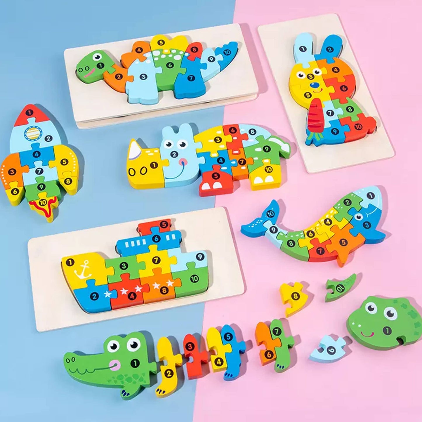 Montessori Educational Wooden Puzzle