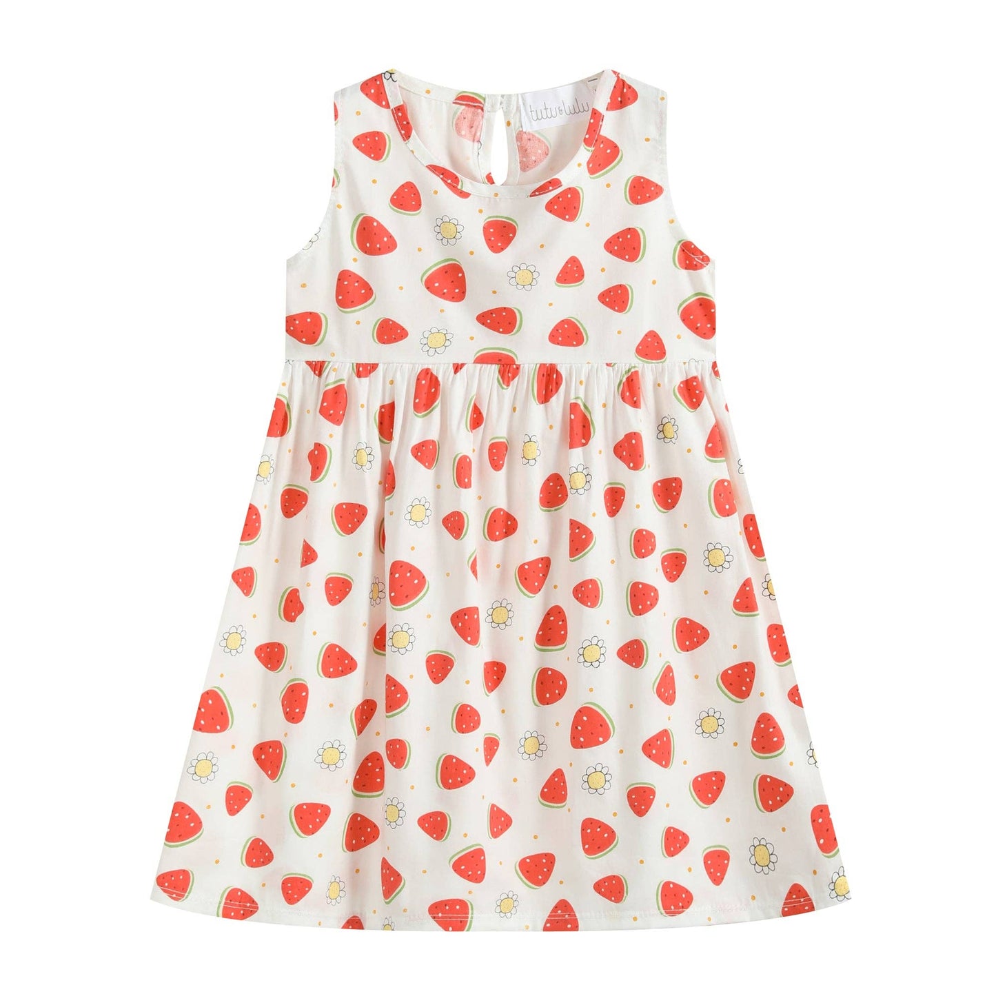 Red Watermelon Sleeveless Dress