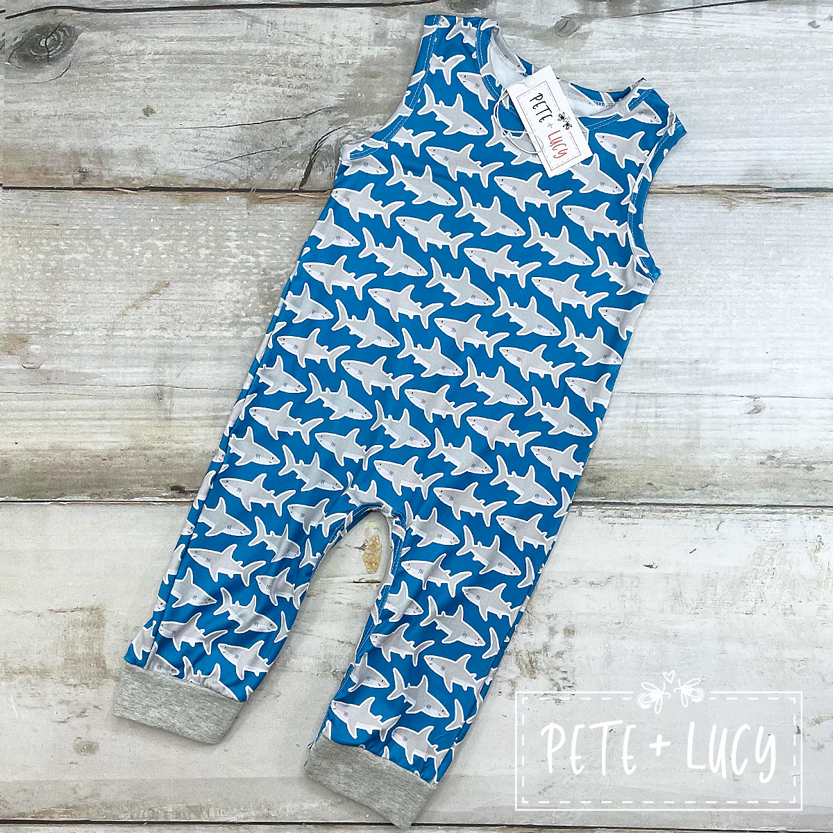 Not So Baby Shark Romper