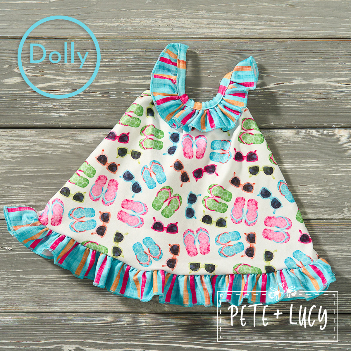 Flip Flopsy Doll Dress - Pete + Lucy