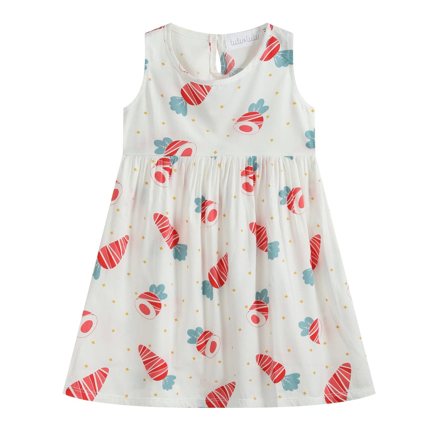 Red Carrots Sleeveless Dress