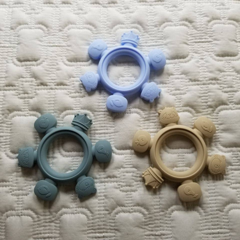 Cute Silicone Baby Teething Ring