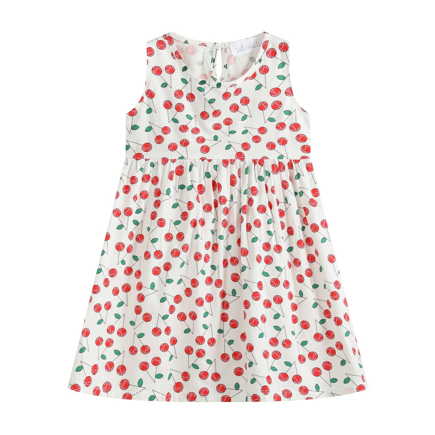 Red Cherries Sleeveless Dress