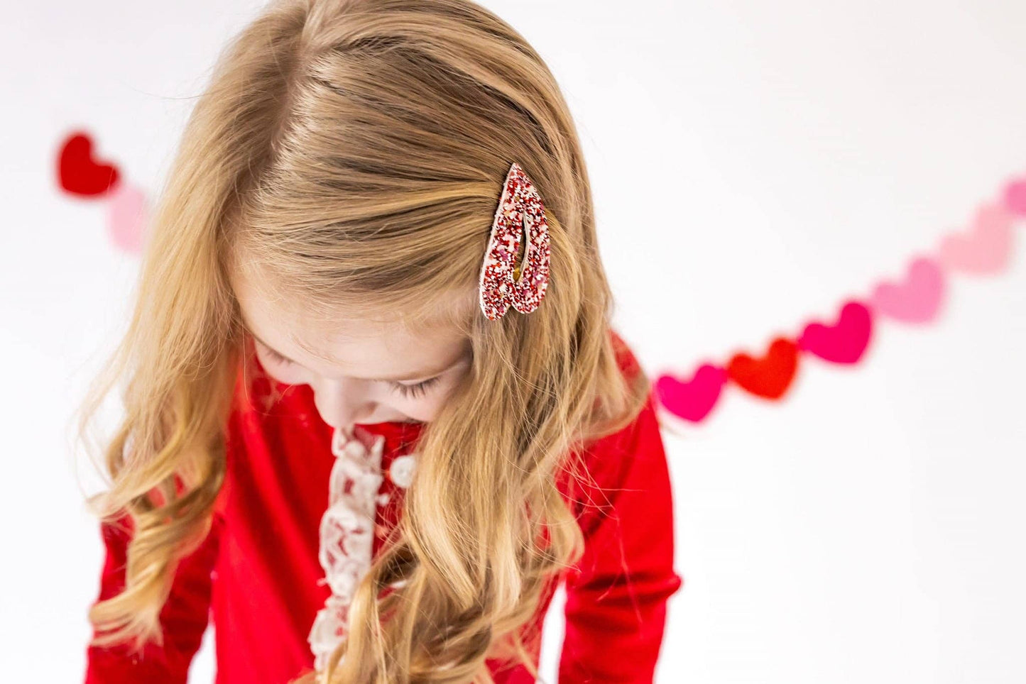 Heart Snap Clip-True Romance Glitter