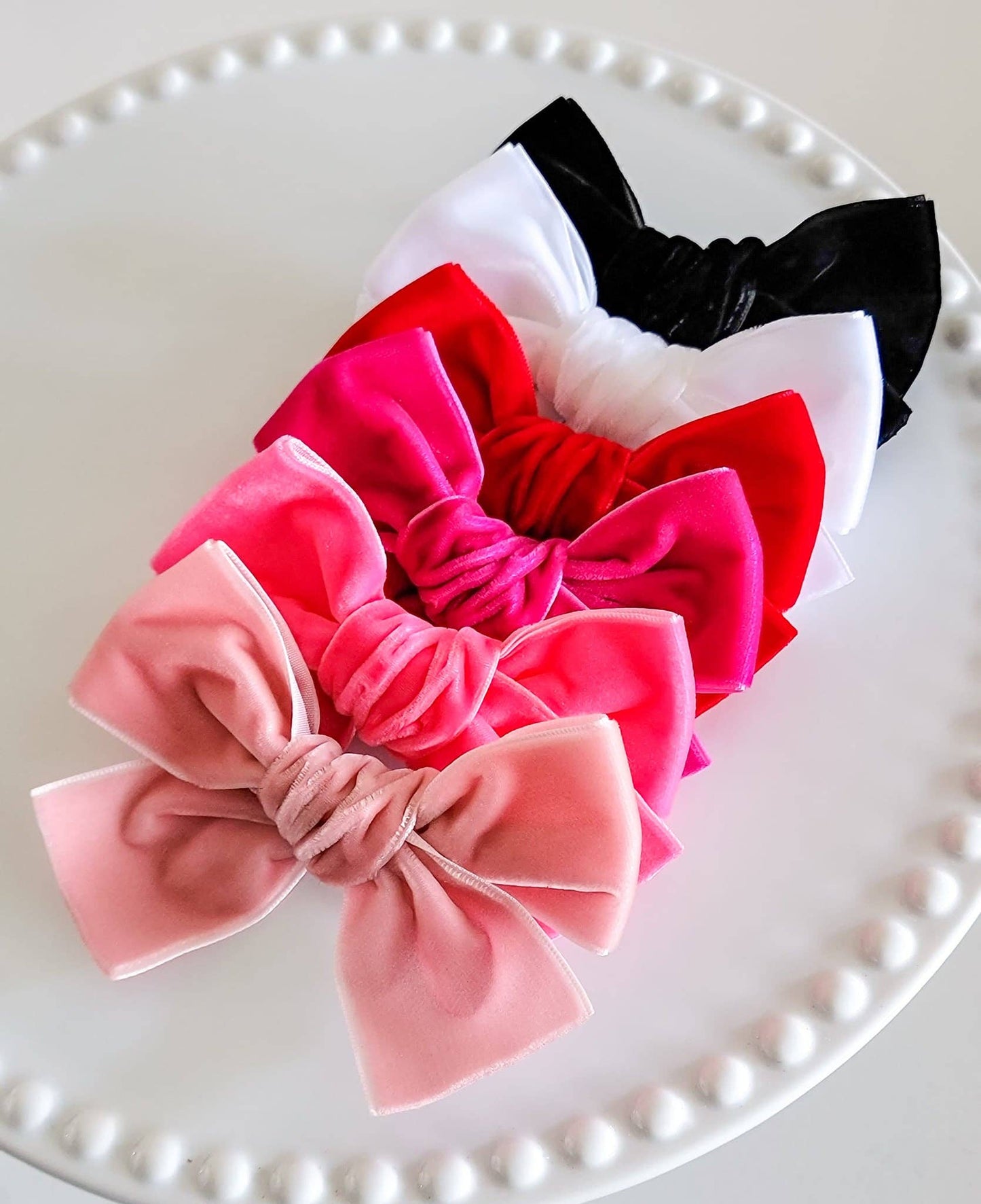 Chloe Bow-Berry Velvet
