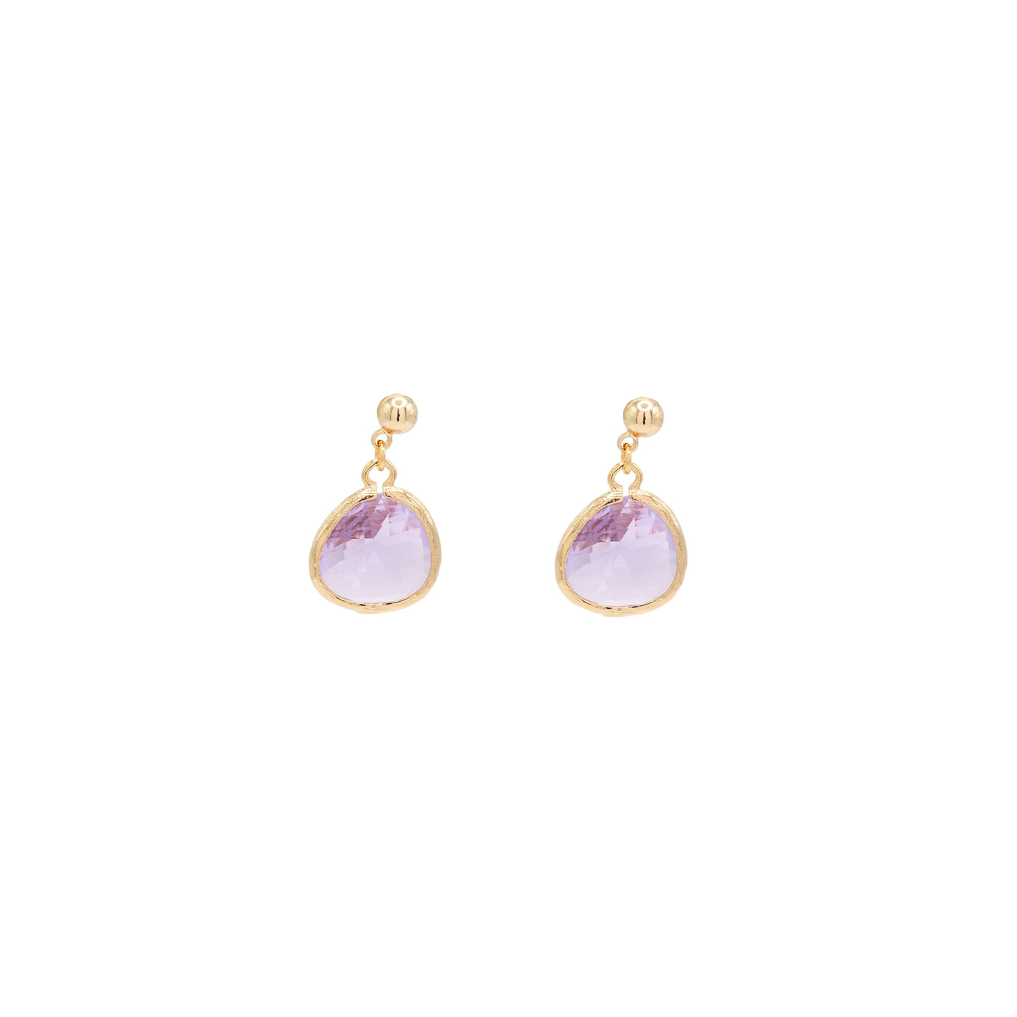 Gemstone Ball Post Stud Dangle Earring 60 Colors custom