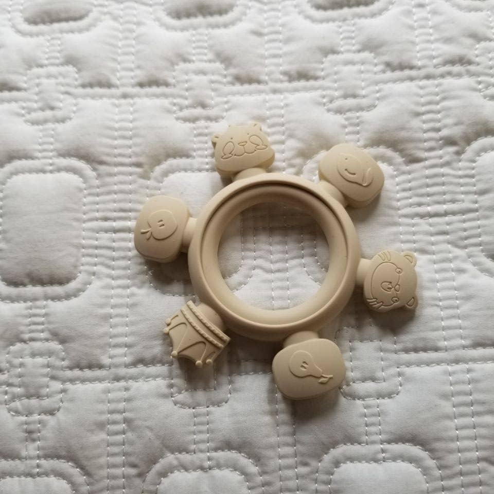 Cute Silicone Baby Teething Ring