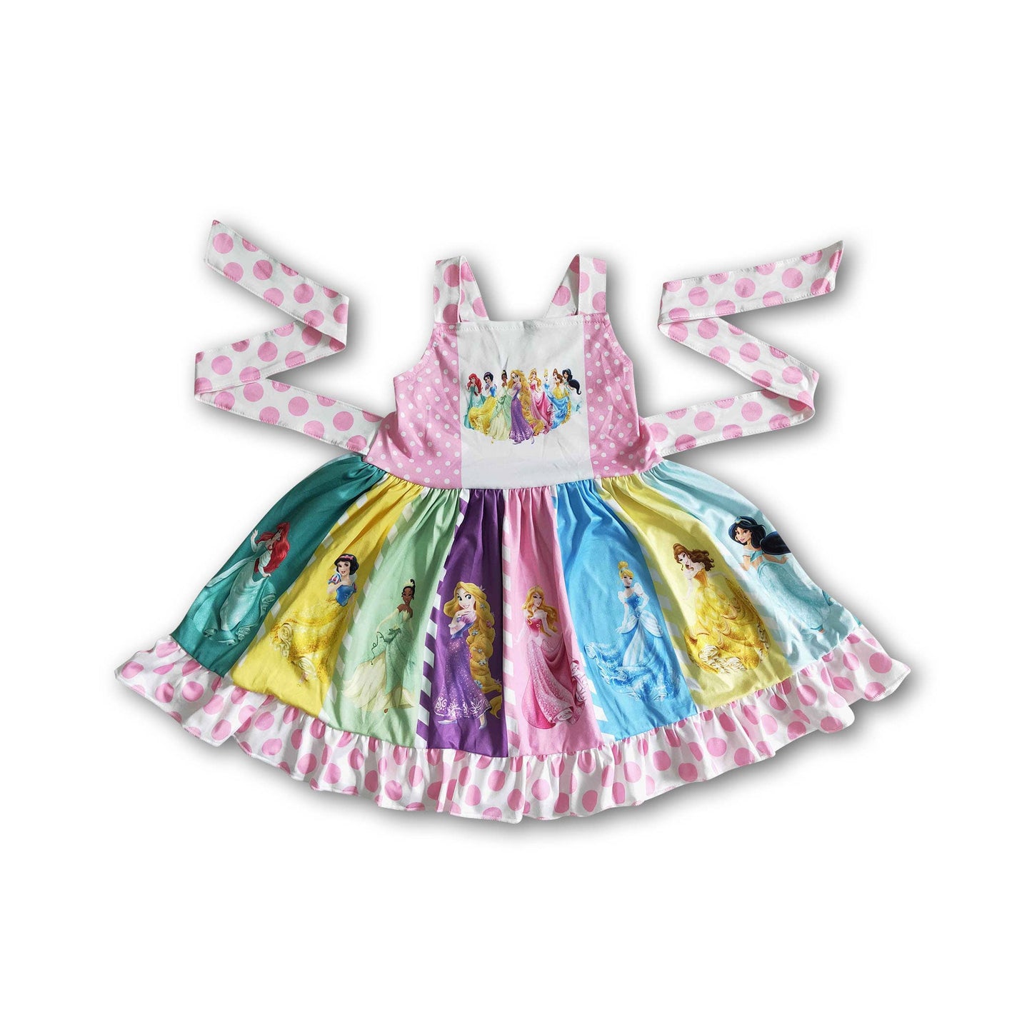 Girl cute panel twirl summer dresses