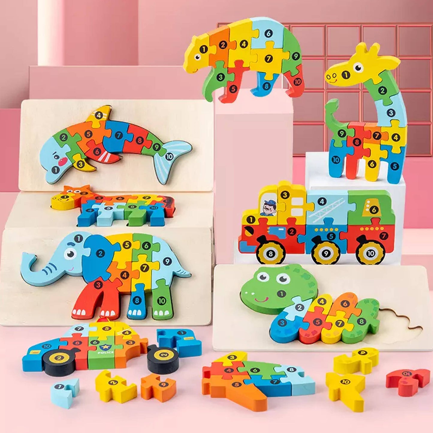 Montessori Educational Wooden Puzzle