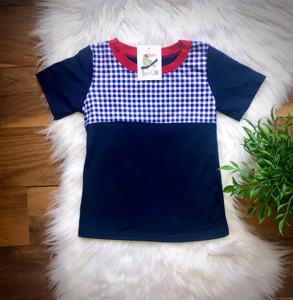 Cherry Plaid Tee