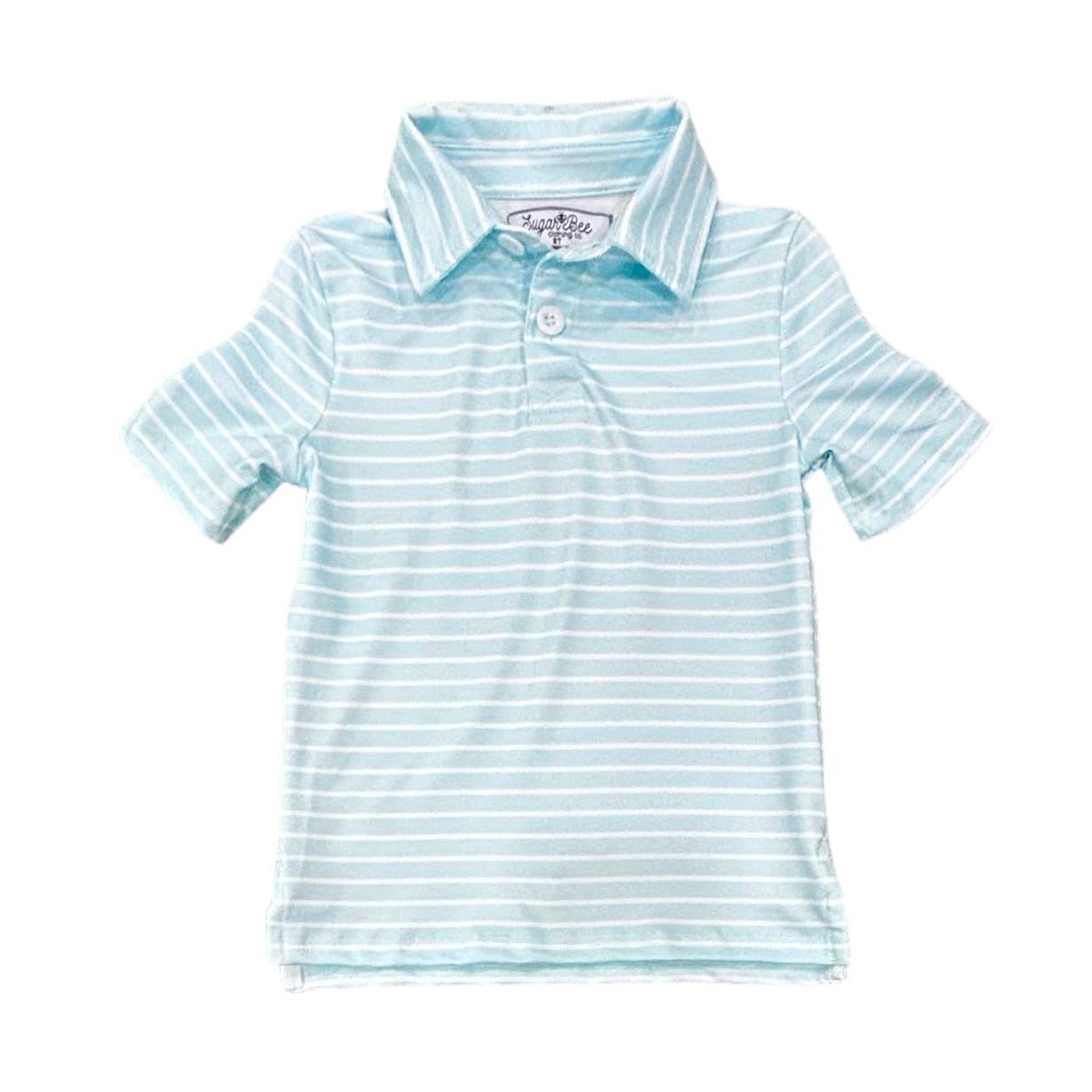 Baby Blue Stripe Polo