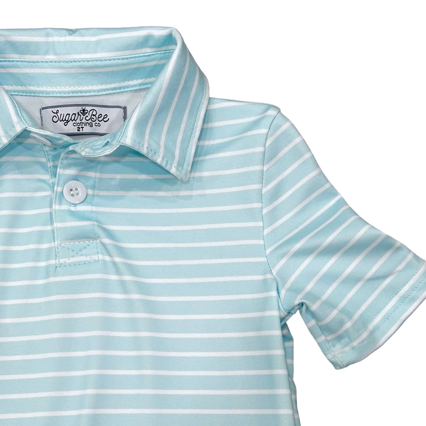Baby Blue Stripe Polo