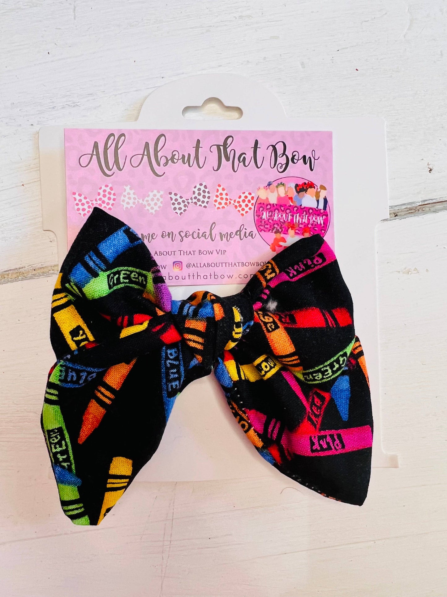 Crayon Paisley bow