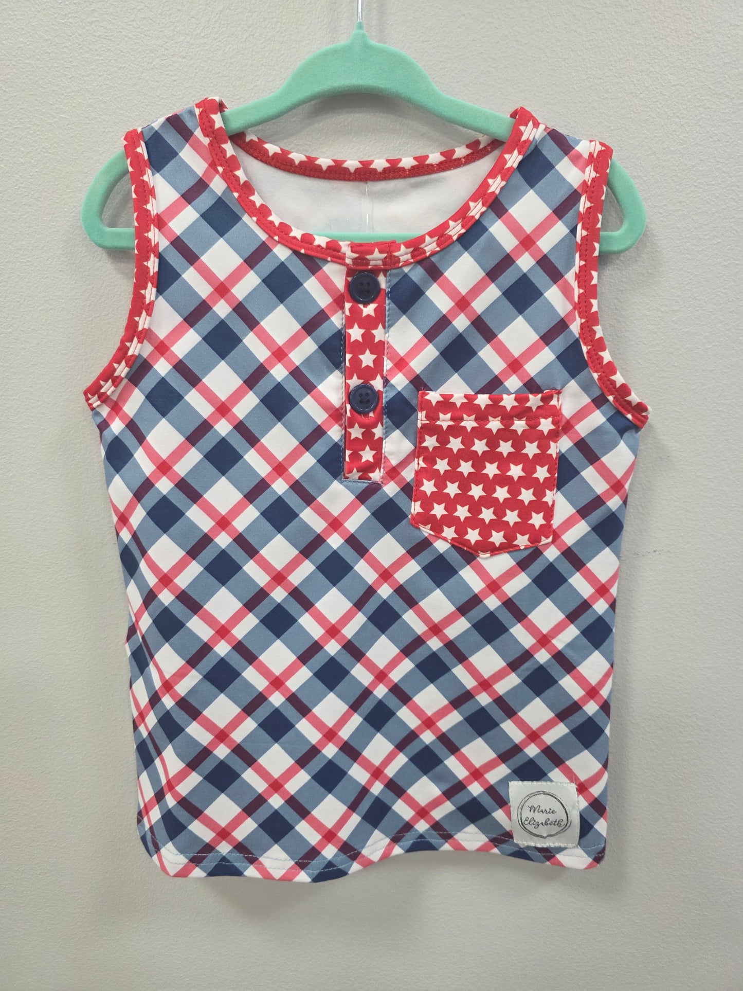 Red, White, & Navy Tank Shirt