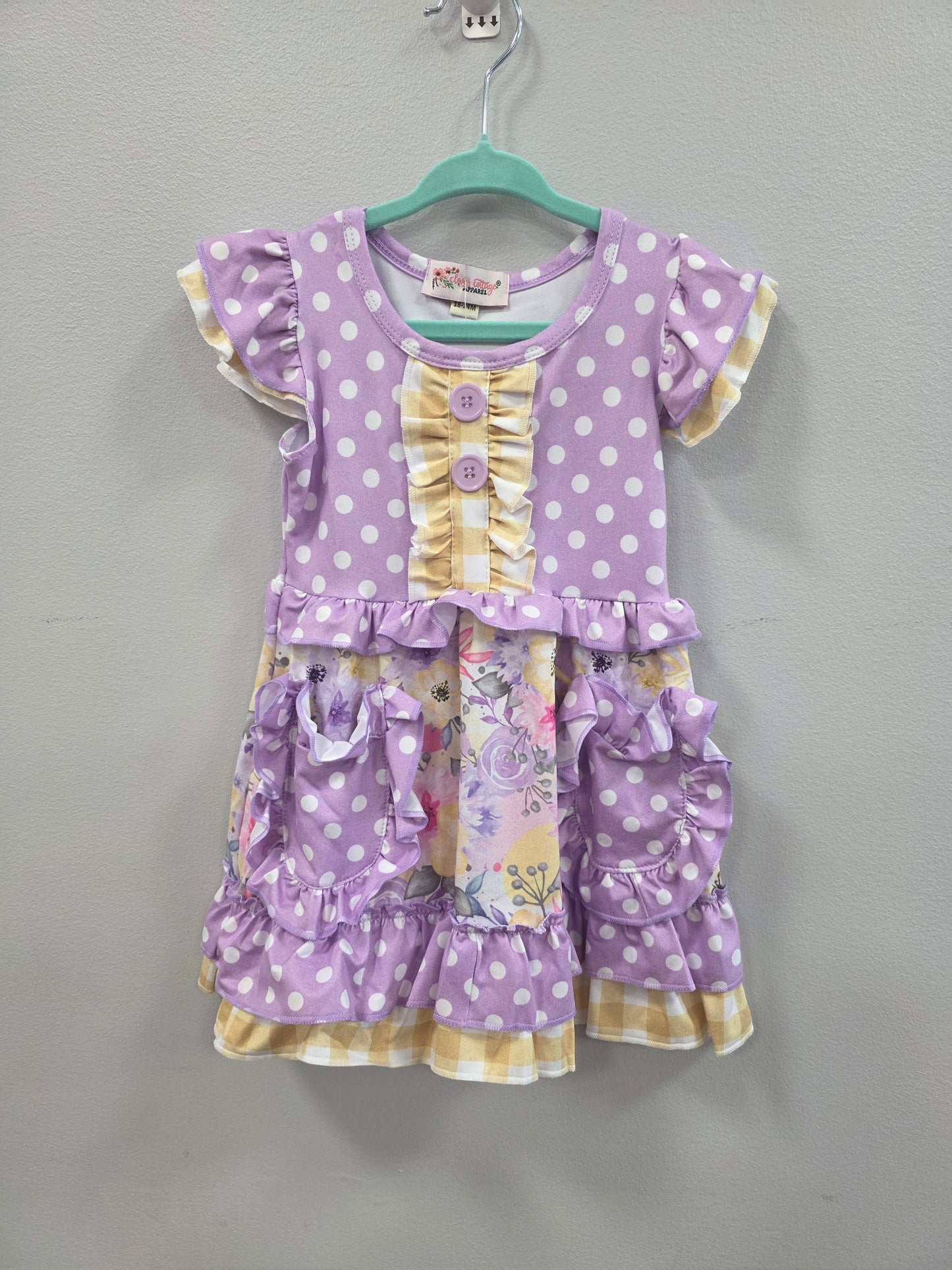 Lilac Polka Dot Dress