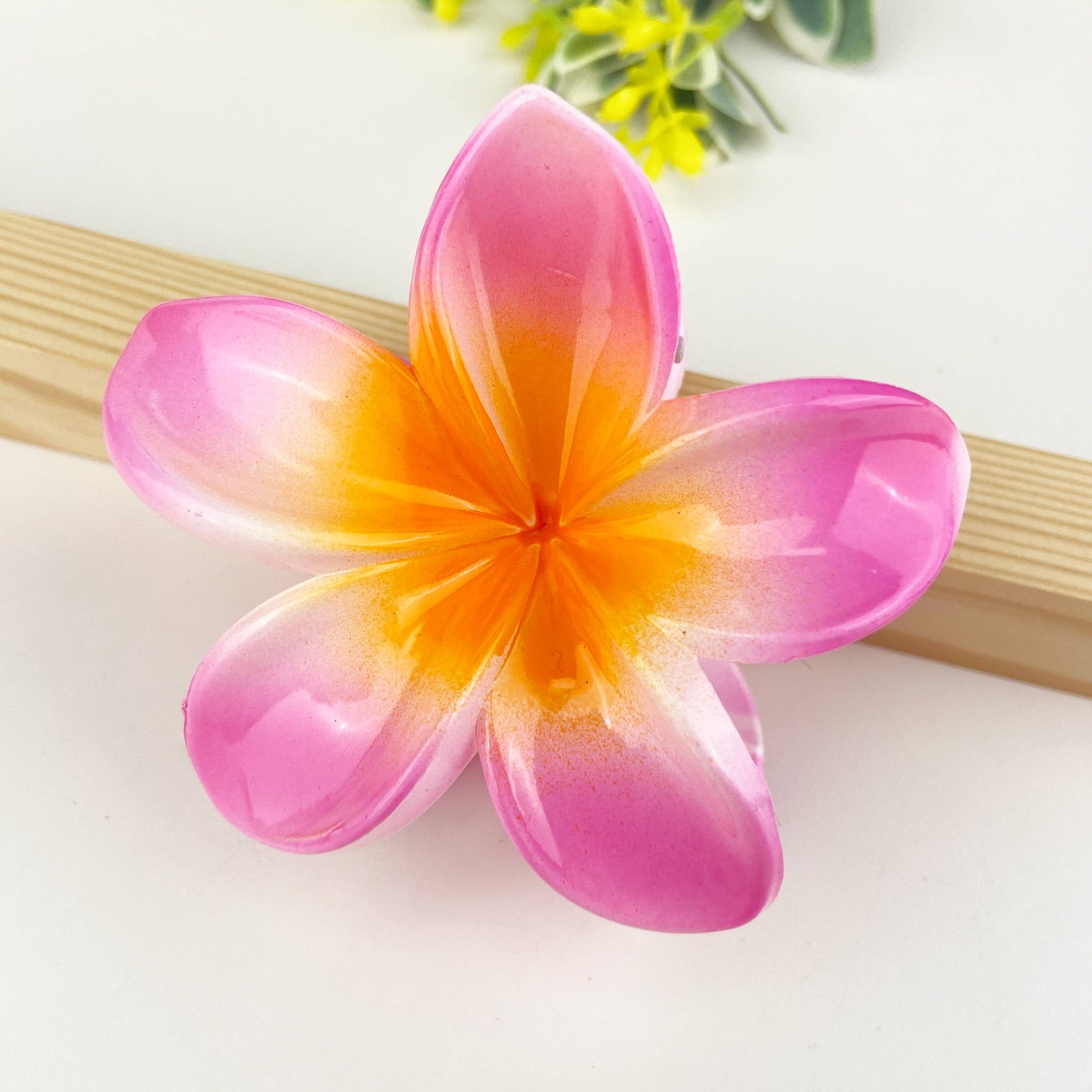 Colorful Plumeria Hair Clip - Choose Color