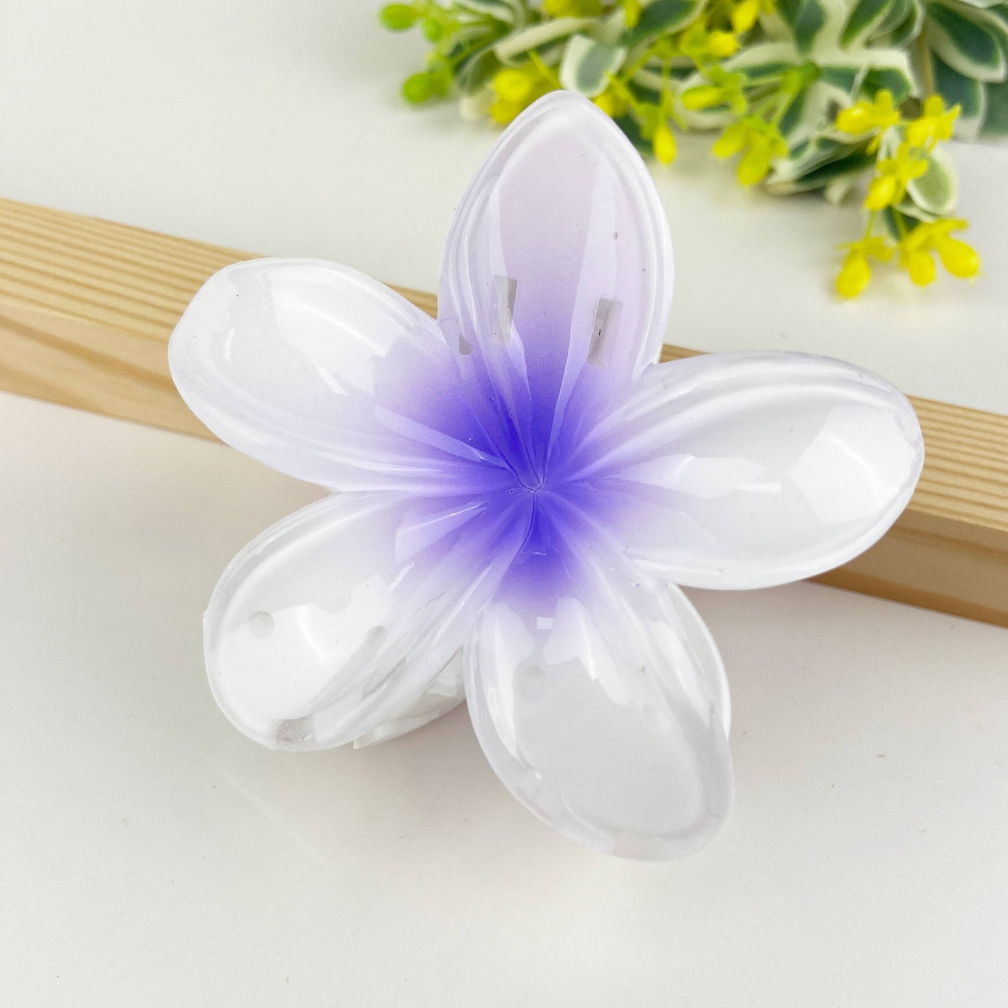 Colorful Plumeria Hair Clip - Choose Color