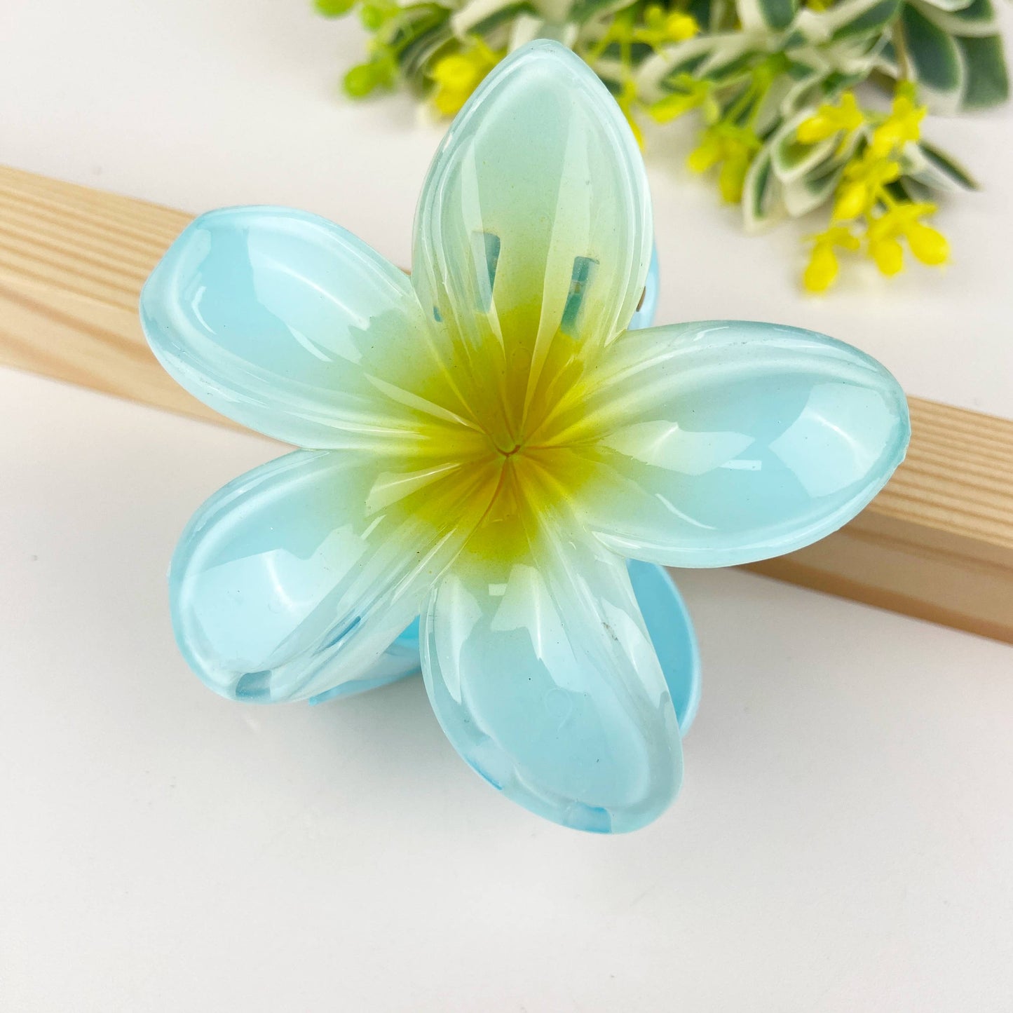 Colorful Plumeria Hair Clip - Choose Color