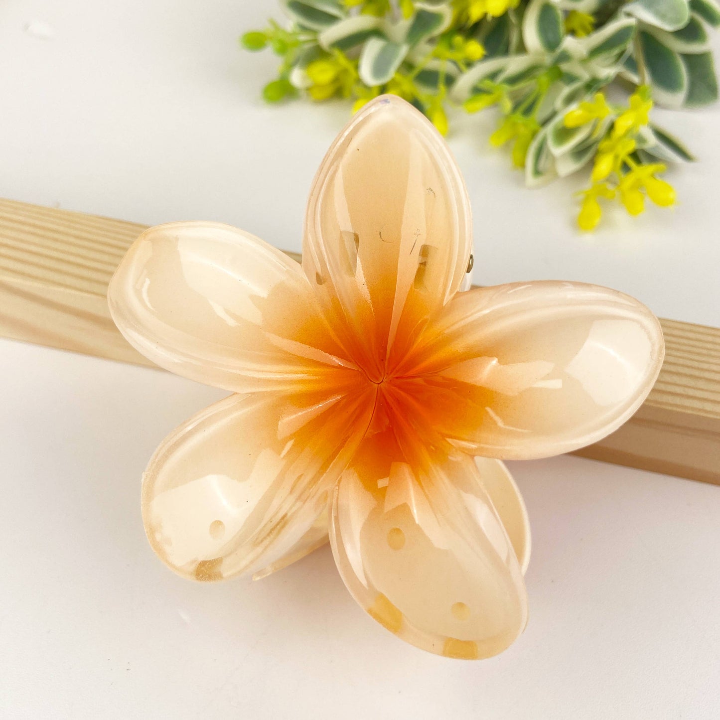 Colorful Plumeria Hair Clip - Choose Color