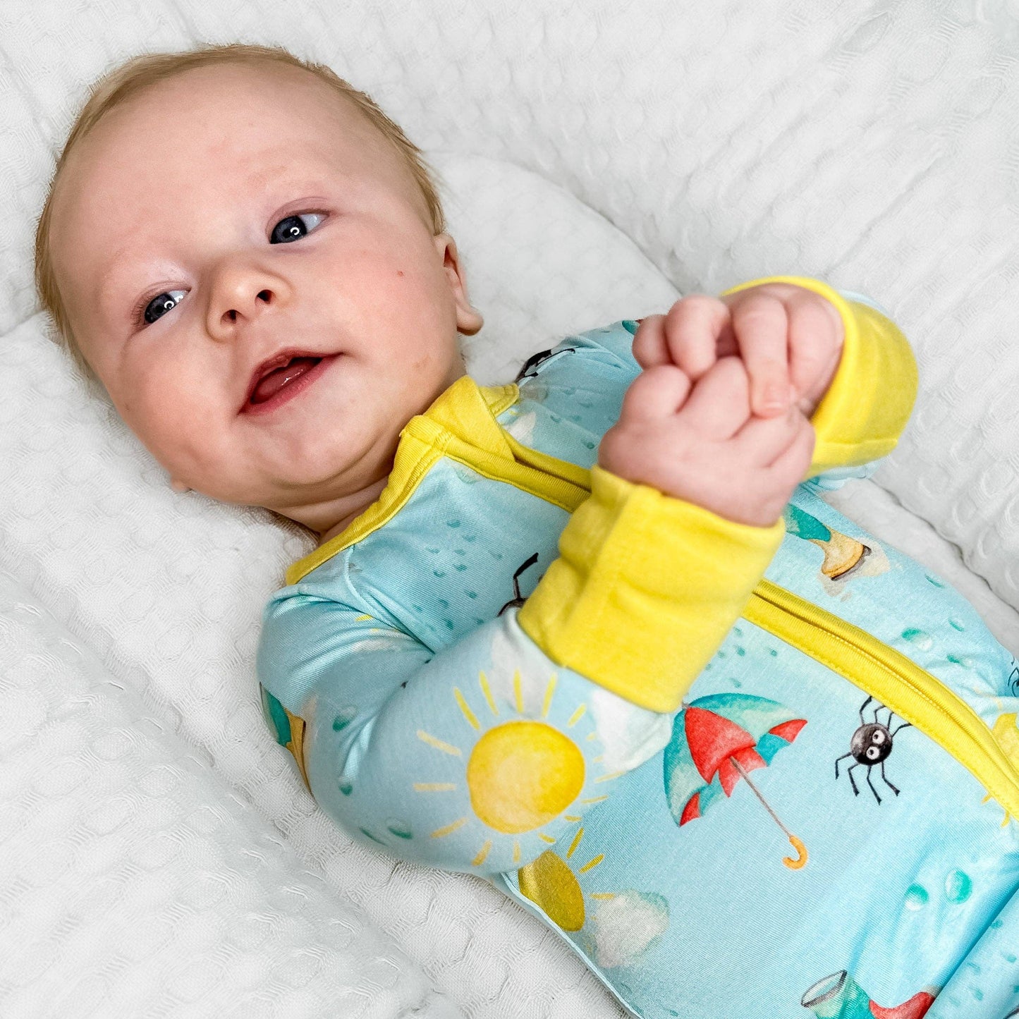 Spring Showers Bamboo Zipper Pajamas