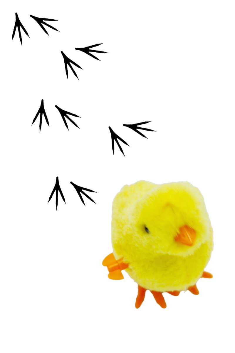 Baby Chick Wind-Up Clockwork Plushie Doll Toy