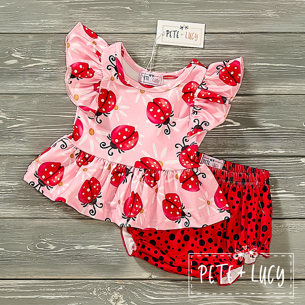 Ladybug + Daisy Bummie Set