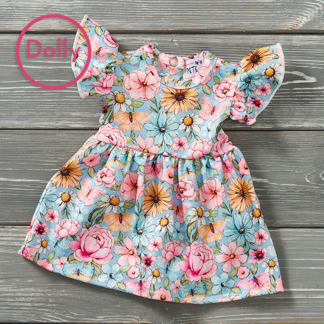Garden Elegance Doll Dress