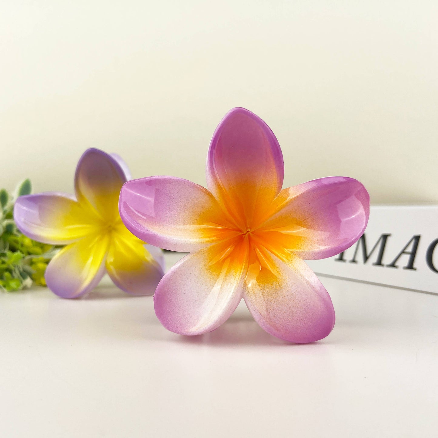 Colorful Plumeria Hair Clip - Choose Color