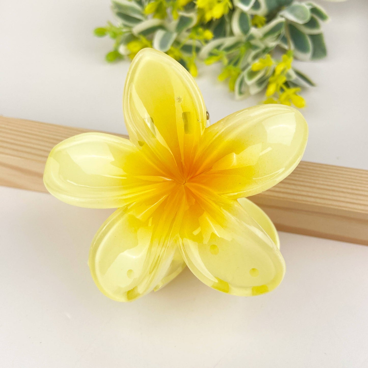 Colorful Plumeria Hair Clip - Choose Color