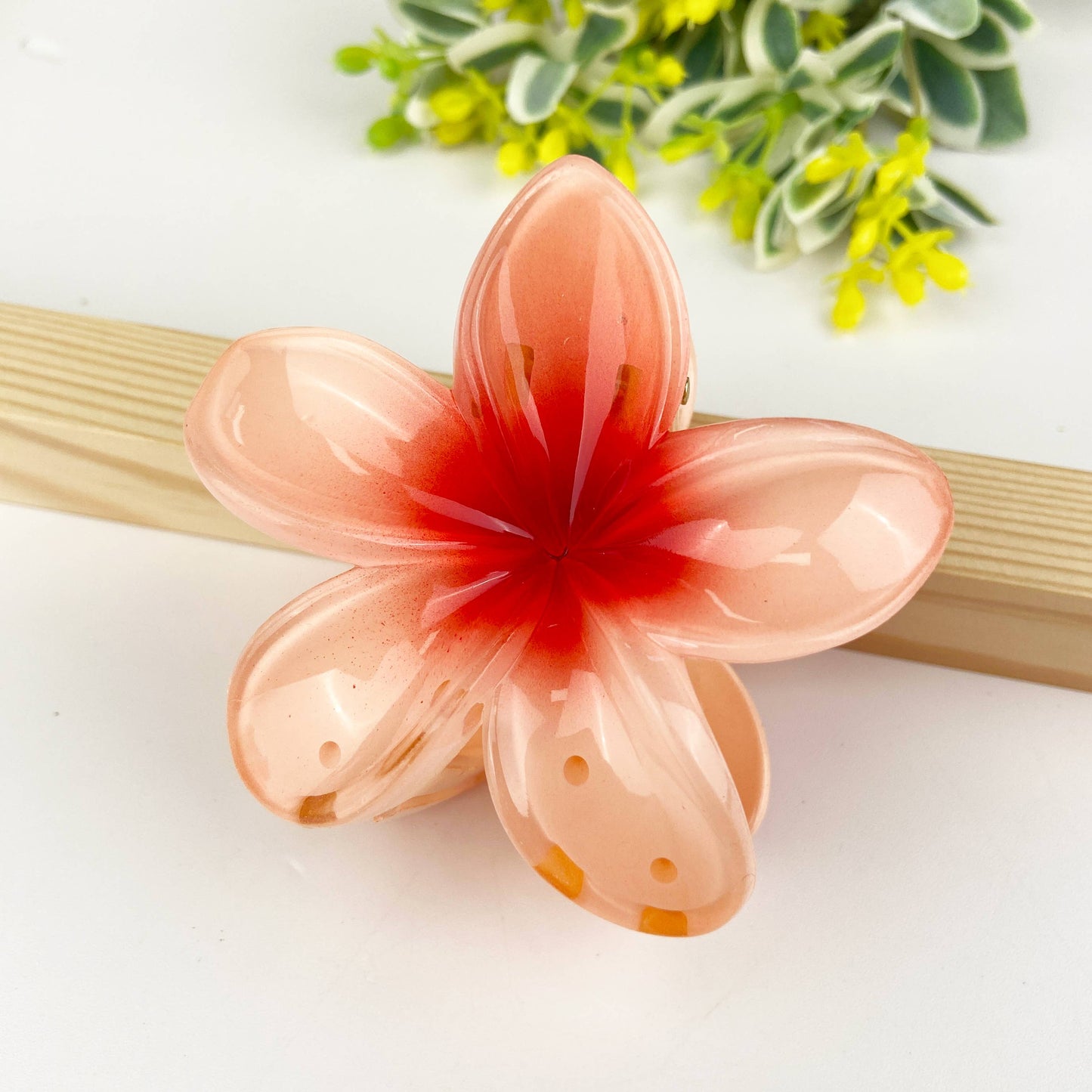 Colorful Plumeria Hair Clip - Choose Color