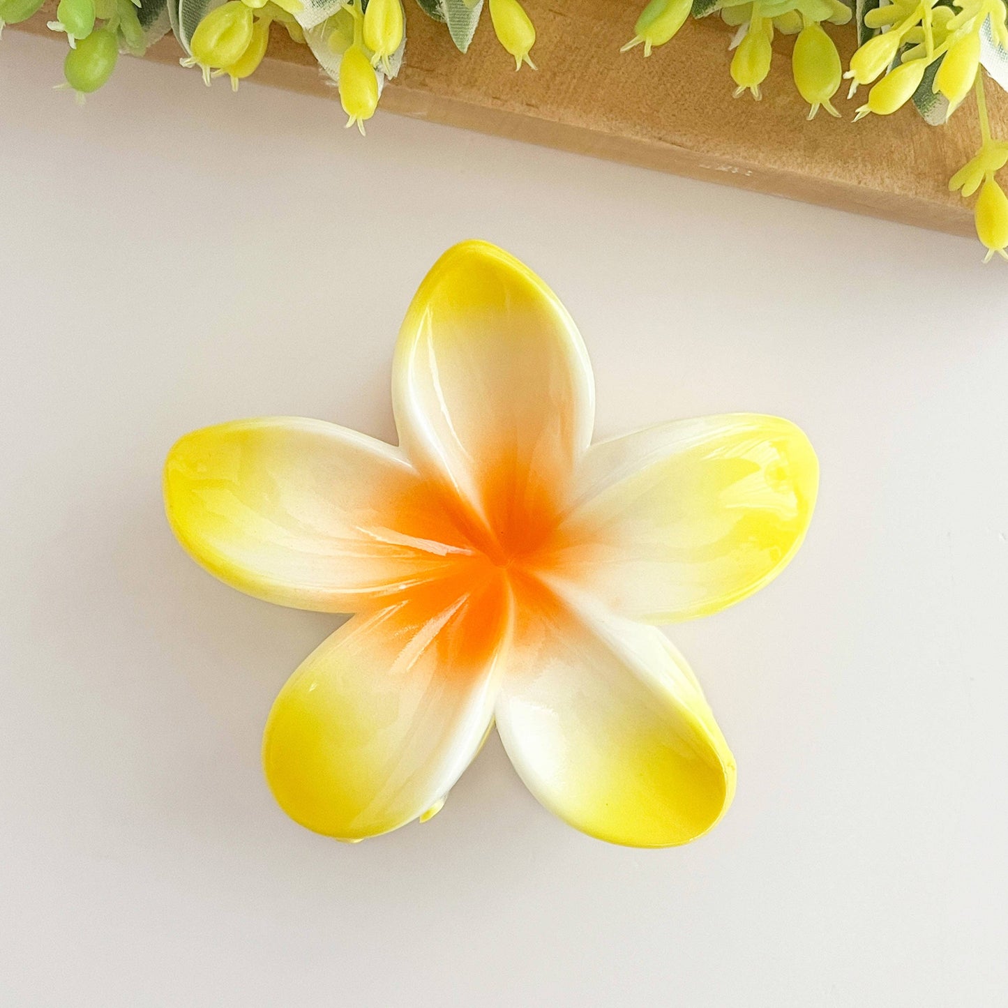 Colorful Plumeria Hair Clip - Choose Color