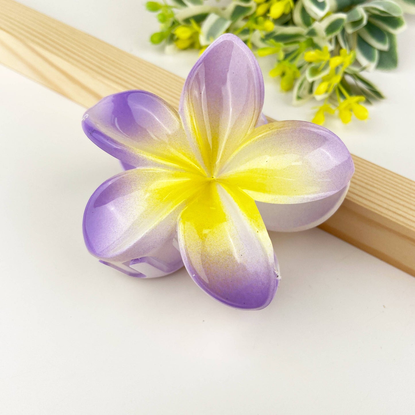 Colorful Plumeria Hair Clip - Choose Color