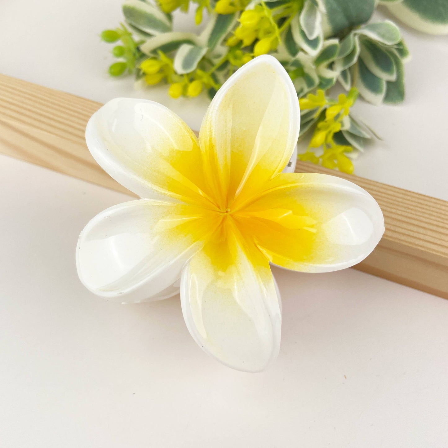 Colorful Plumeria Hair Clip - Choose Color