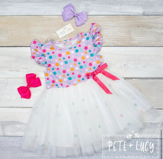 Rainbow Fun Tulle Dress