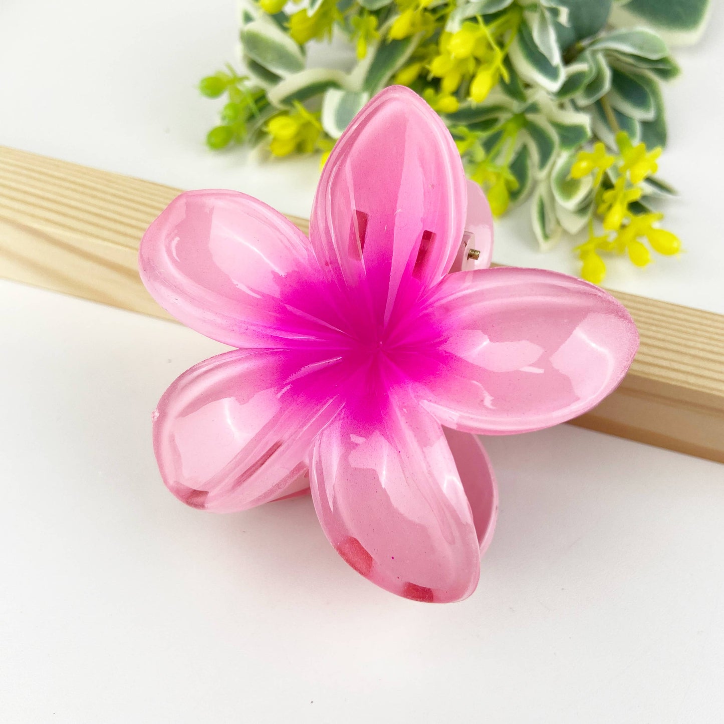 Colorful Plumeria Hair Clip - Choose Color