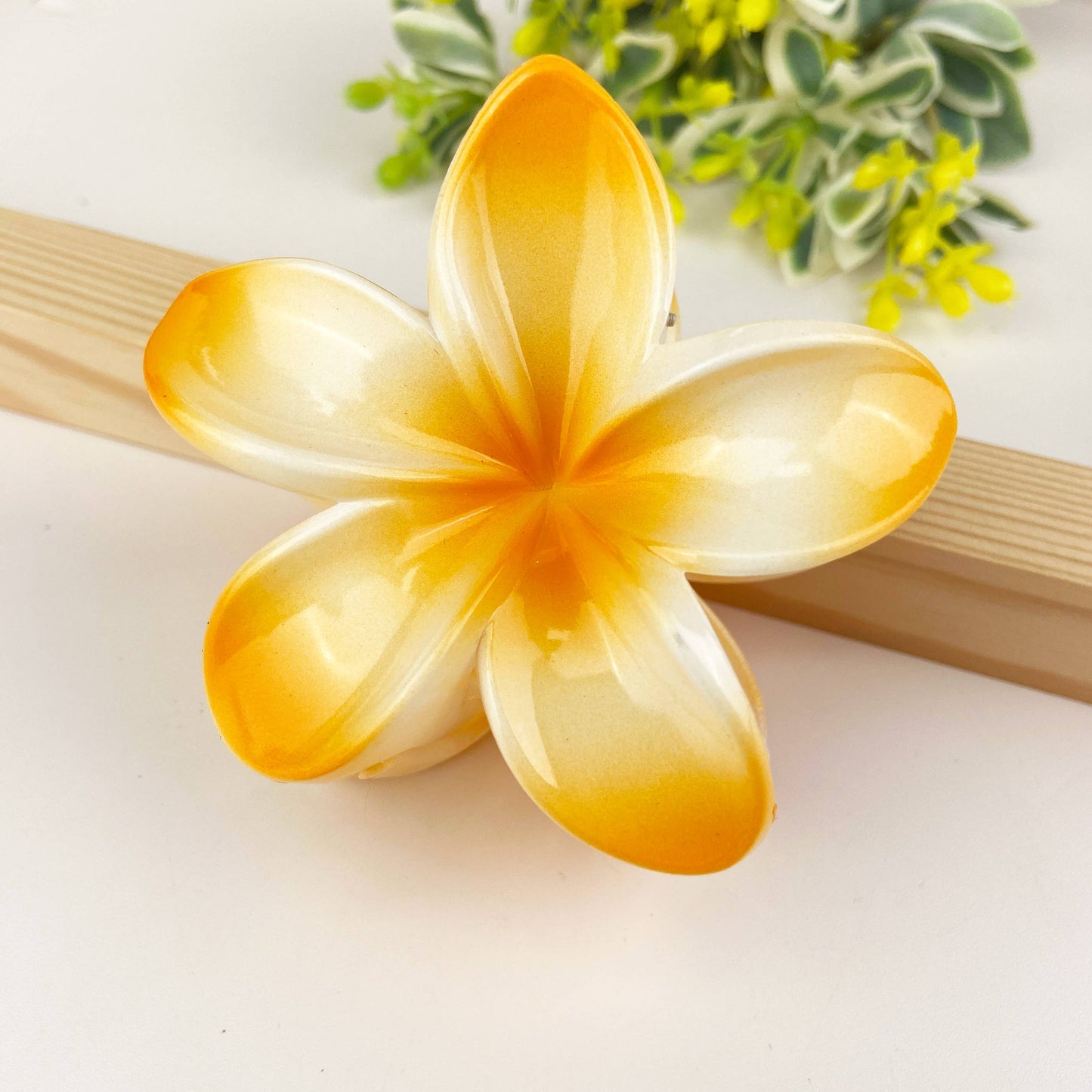 Colorful Plumeria Hair Clip - Choose Color