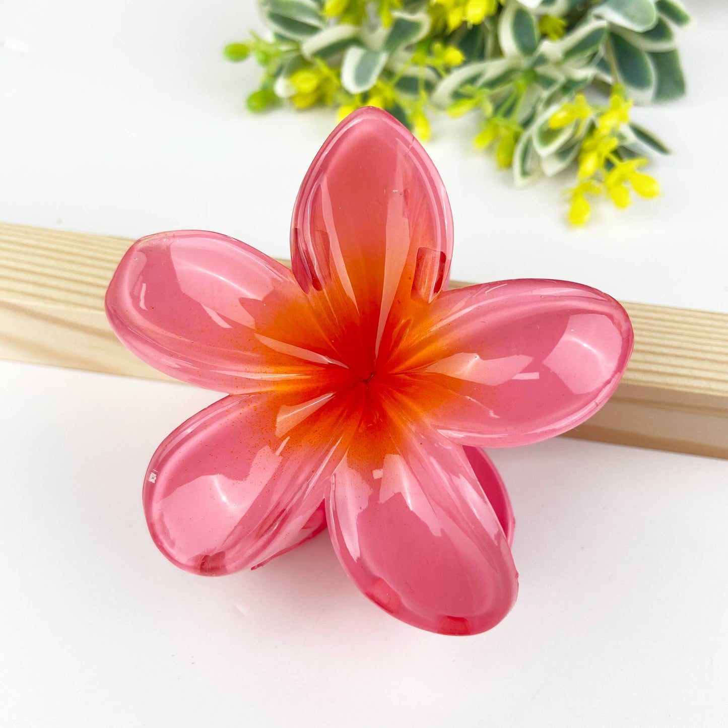 Colorful Plumeria Hair Clip - Choose Color
