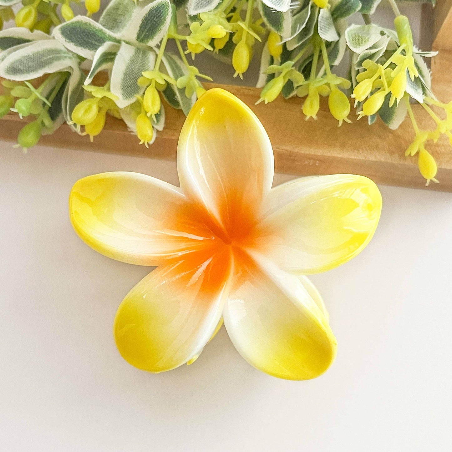 Colorful Plumeria Hair Clip - Choose Color